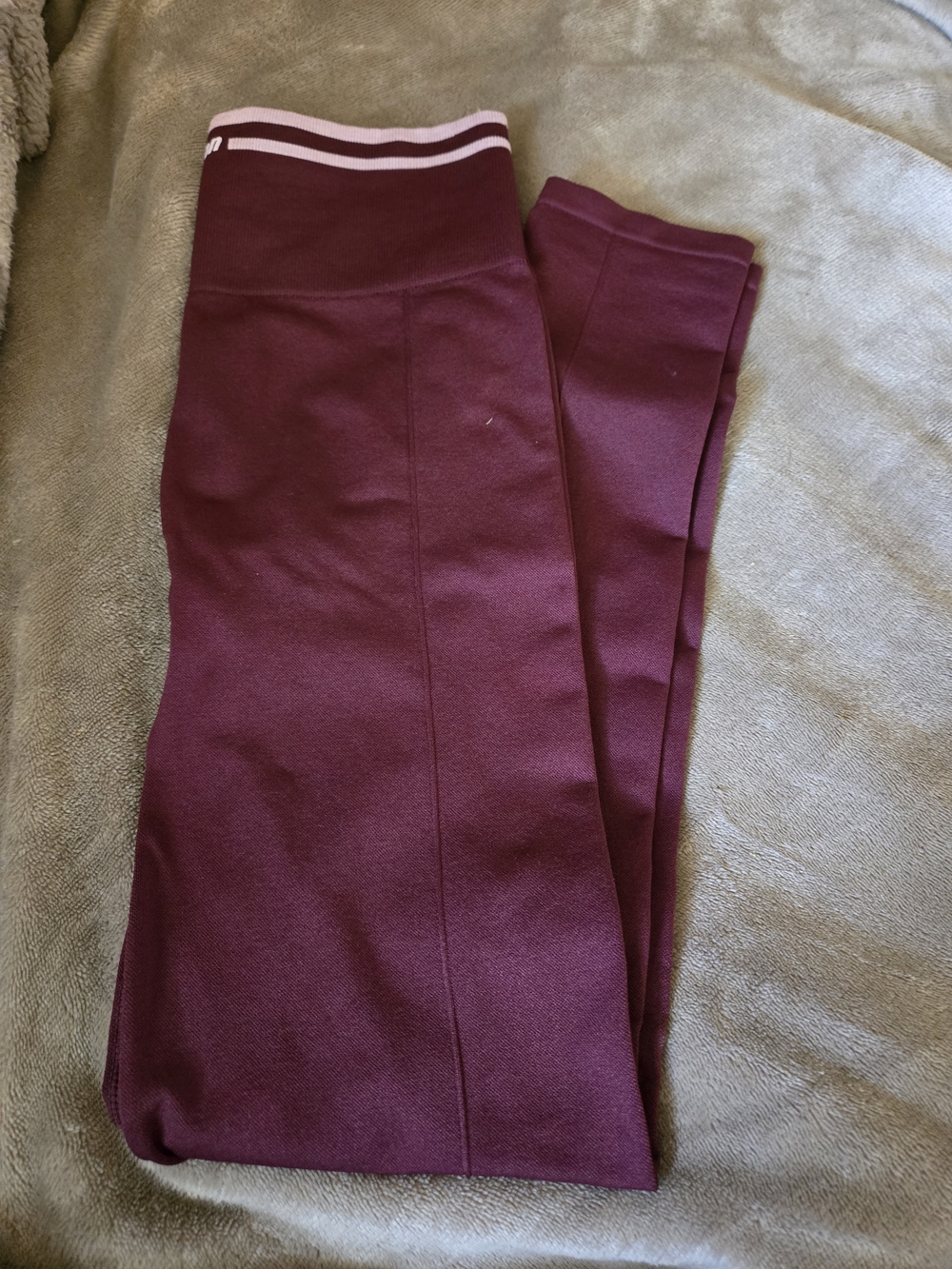 Burgundy High-Waist Leggings